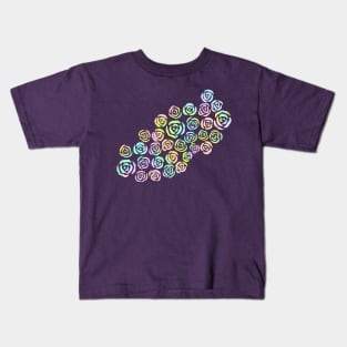 Pastel Rainbow Roses Kids T-Shirt